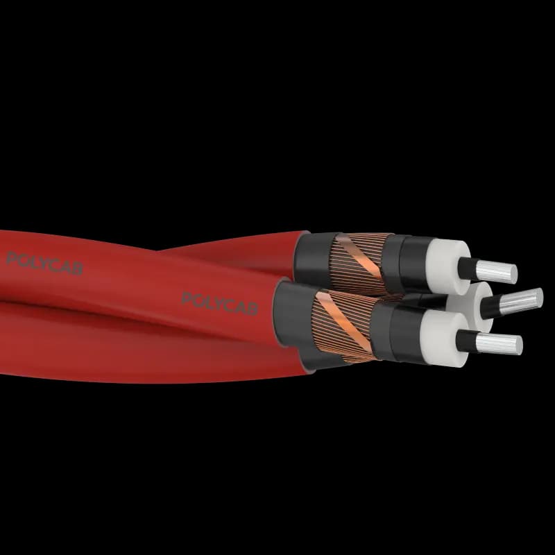 Polycab MV AL BS 7870-4-10 6.35/11kV Triplex