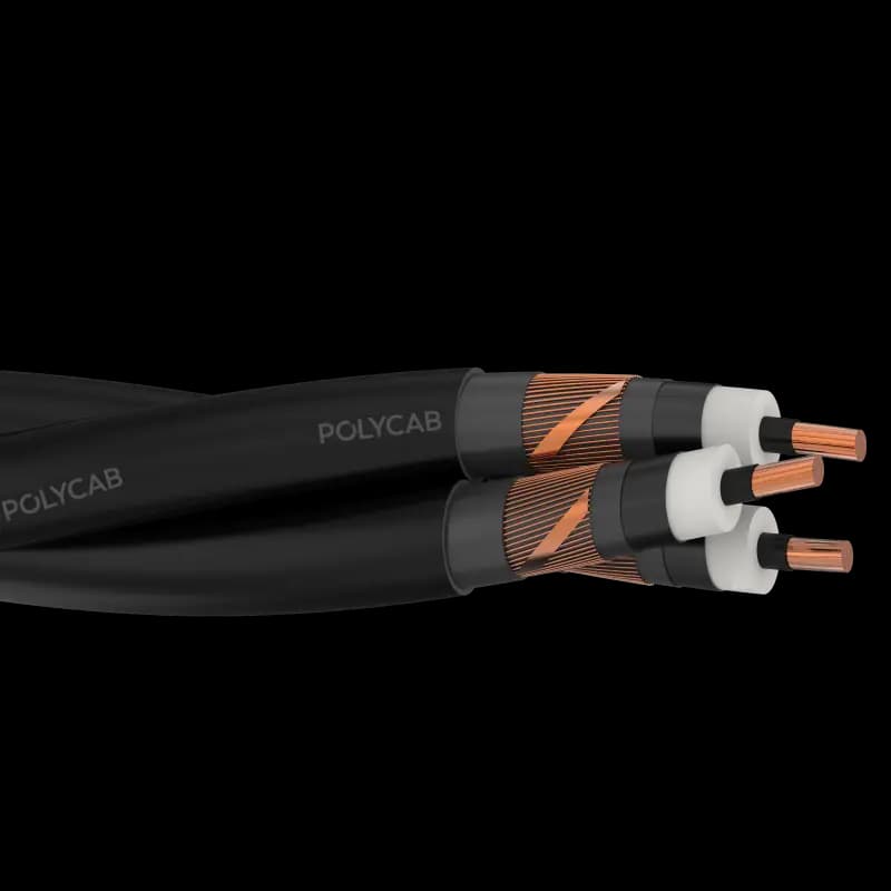 Polycab MV Cu BS 7870-4-10 19/33kV Triplex